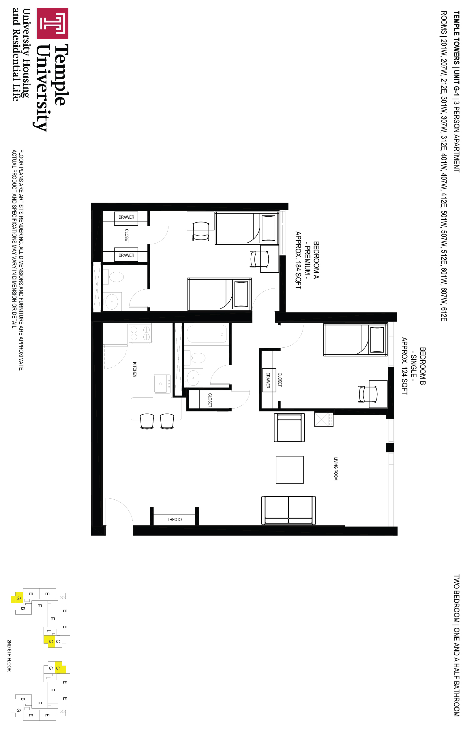 Temple Towers University Housing And Residential Life Student Affairs