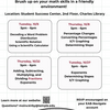 A flyer contains dates for math foundation skill building lessons in the Student Success Center in Charles Library on 10/6, 10/8, 10/22, and 10/27.