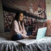 Student using computer